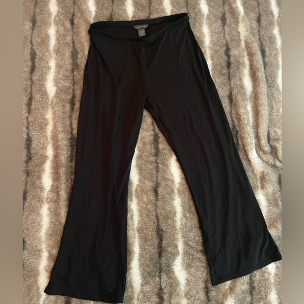 Banana Republic Medium Black Rayon, No Wrinkle Ponte Pants Pull On